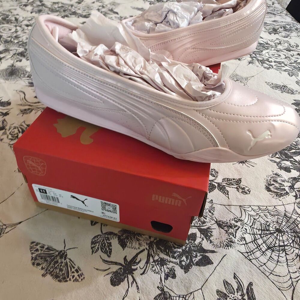 PUMA Catch Soleil Ballerina Sneakers Pink Glow Flat Shoes Women’s